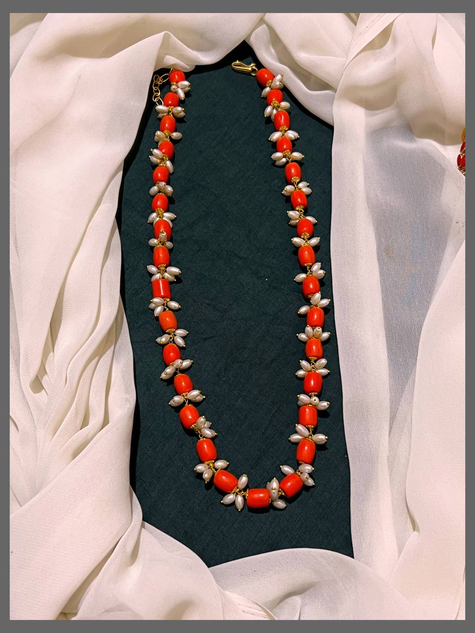 Coral Pearl Haram with Rice Pearl - PB00296