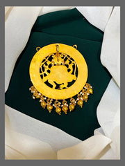 Lord Ganesh Pendent in kundan - KP0078