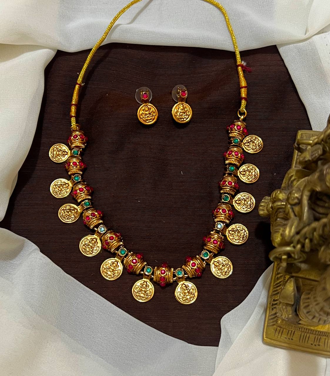 Kaasu necklace With Earings - NN00940