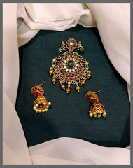 Multi Colour Antique Pendant - NP0079