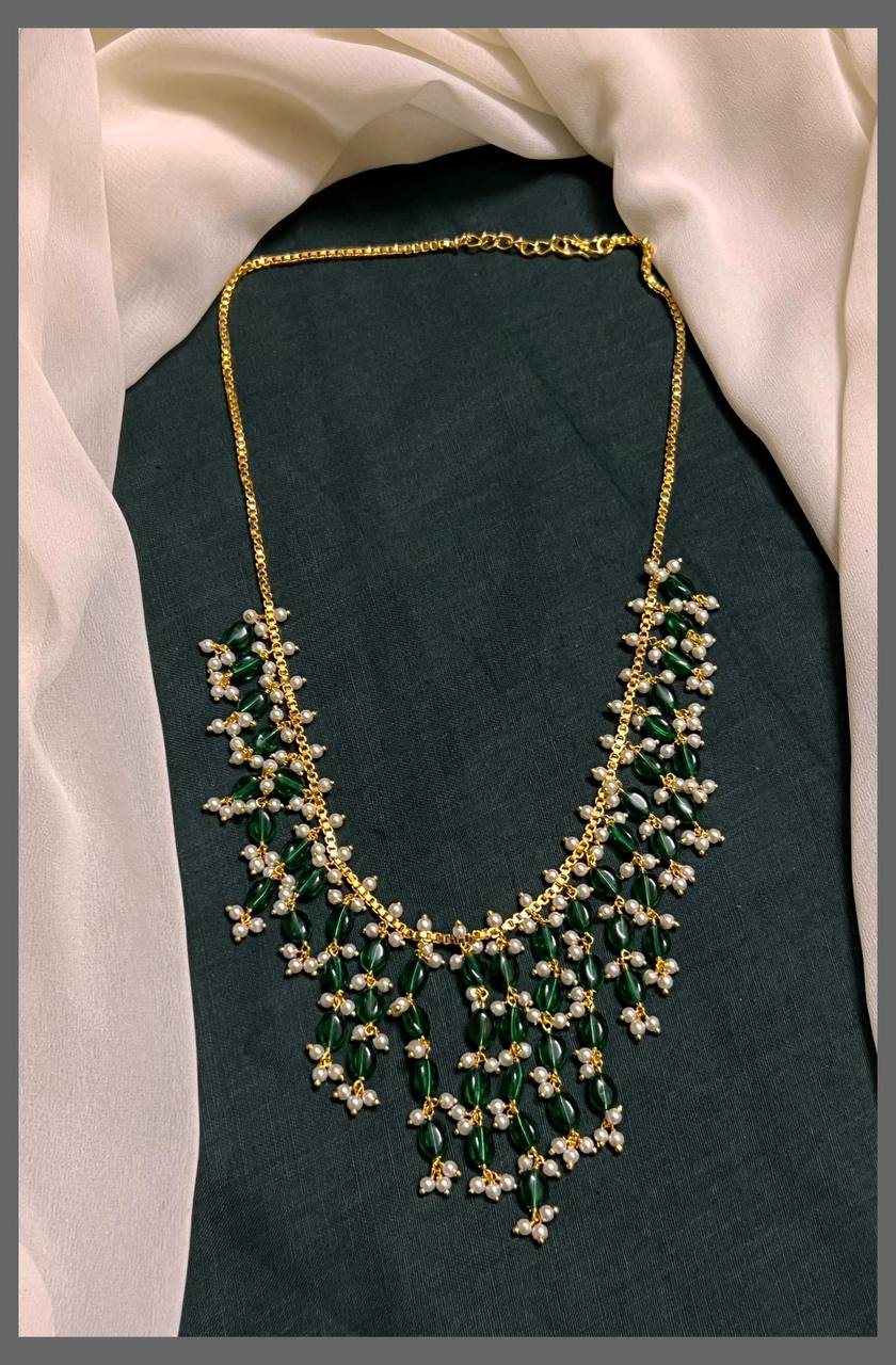 Beautiful Grapes Beads Necklace - PB00355