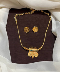 Small Kaasu Necklace in Micro Gold Polish - NN00968
