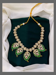 Jadau Mango Necklace And Mangoes - KN00273