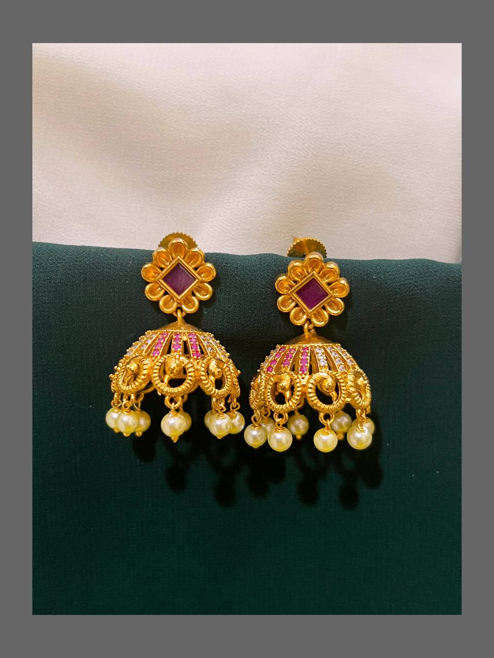 Small Jhumki In Nakshi - NE00479