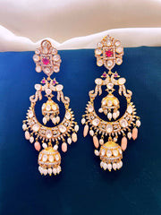 Mozonite Fine Quality Victorian Earring - VE00215