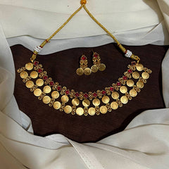 Double Line Kaasu With Ruby Stone - NN00508