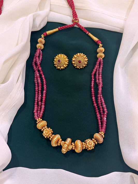 Ruby in Naskhi Necklace - NN0084