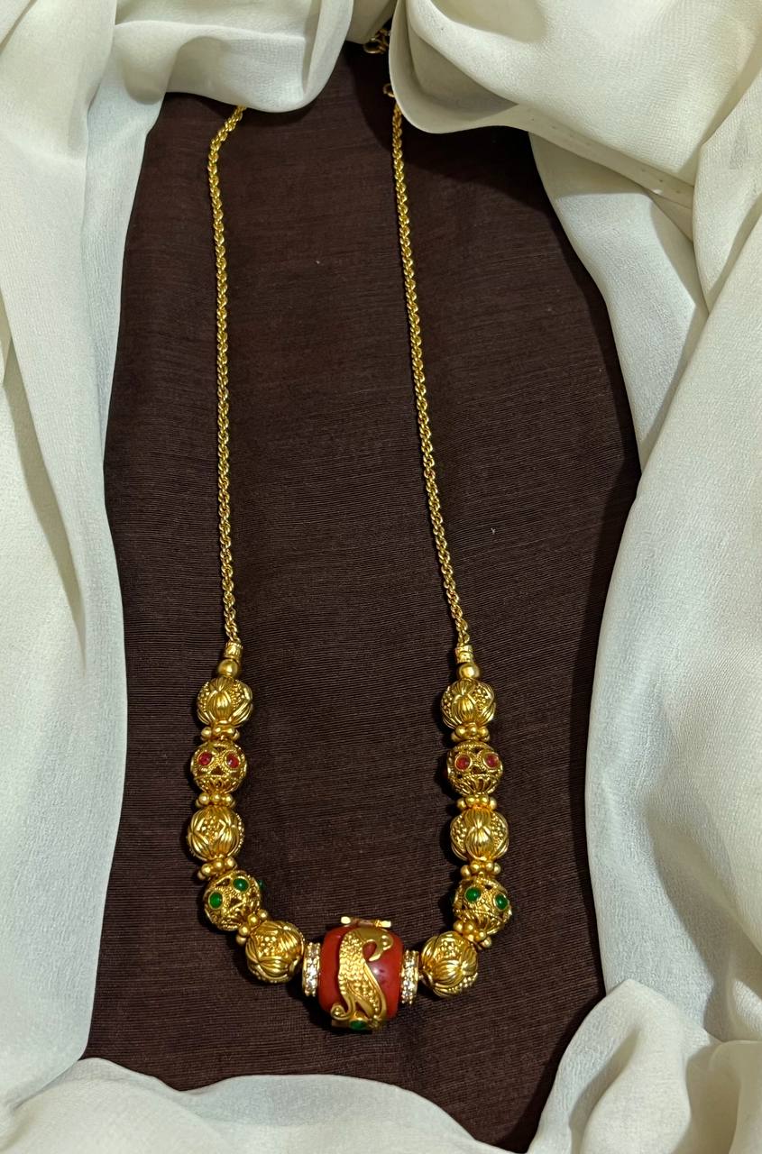 Nakshi Balls HAram With Coral - NH0010