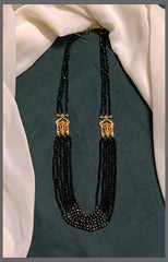 Crystal Beads Haram with Lord Side Pendants - PB00352