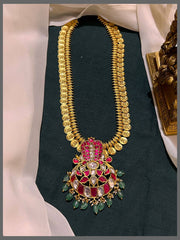 Kaasu Haram With Naga Pendant in Kundan - KH00331