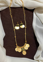 Micro Gold polish Cute Kasu Necklace - NN00963
