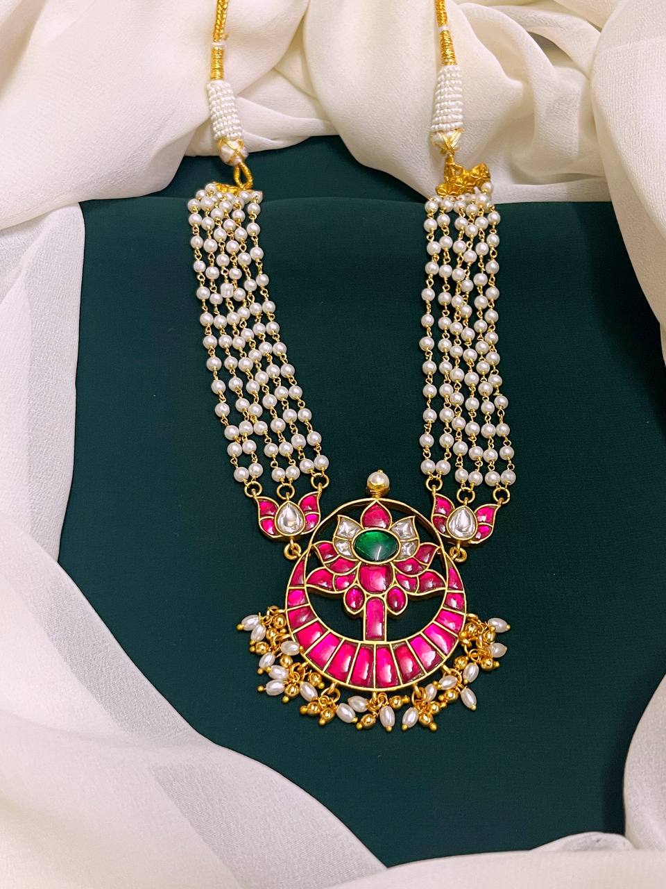 Kundan Pearl Necklace - KN0096