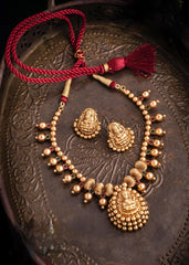 Lakshmi in Ruby Jadau Necklace - NN0054