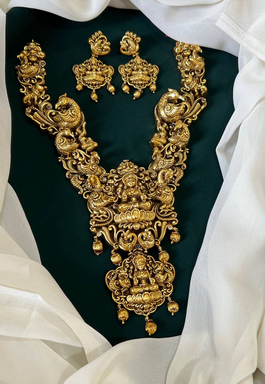 Lord Lakshmi pendent in Nakshi Haram - NH0029