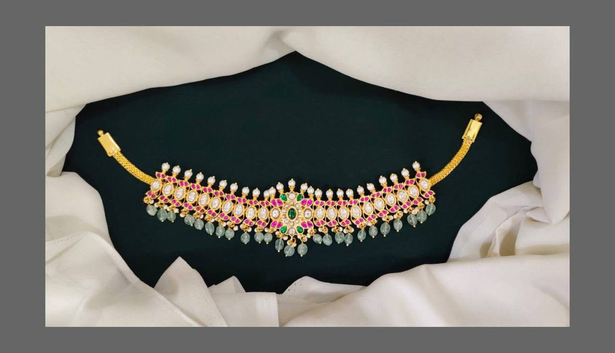 Choker In Kundan Necklace - KN00200
