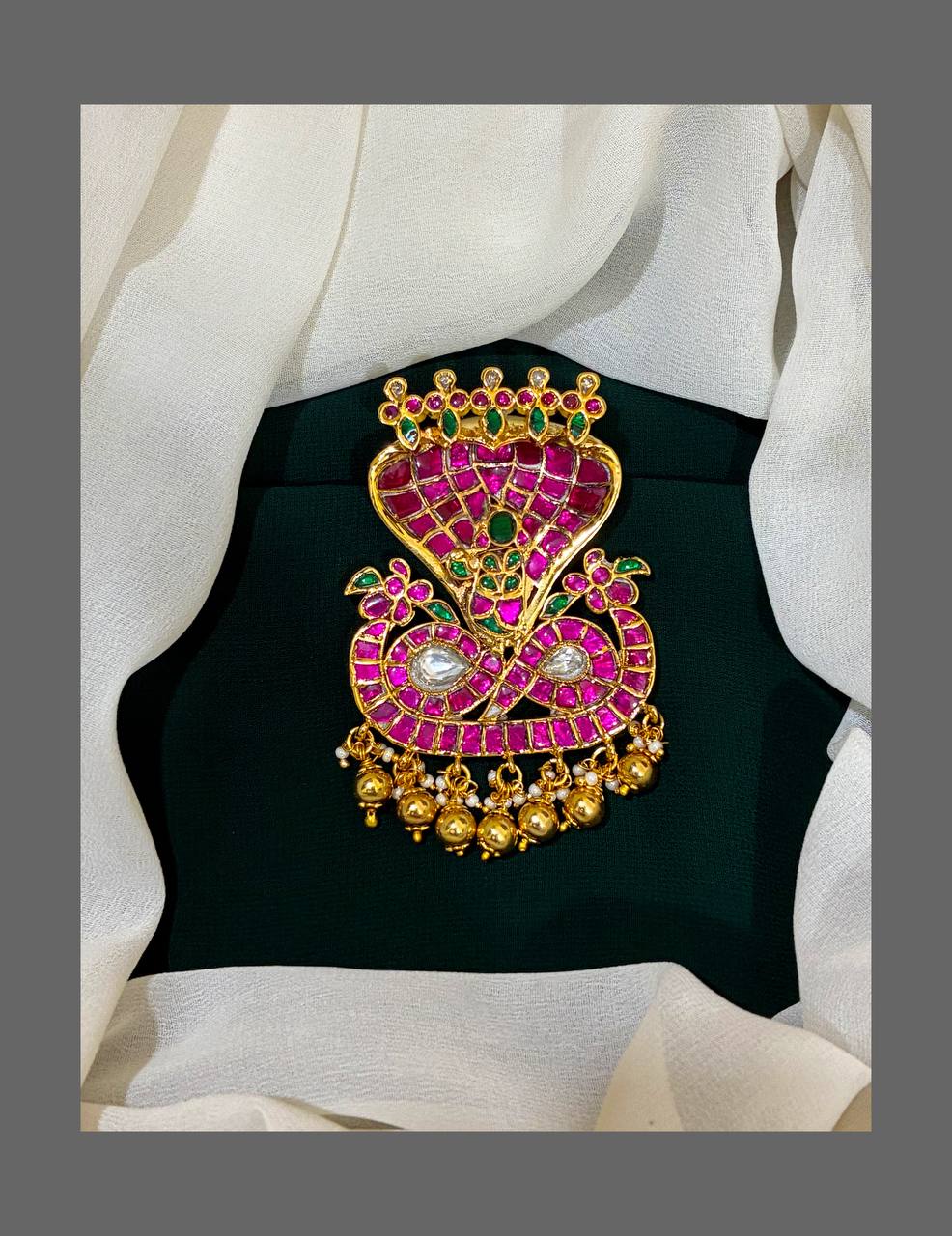 Nagas Jadau Pendant-KP0096