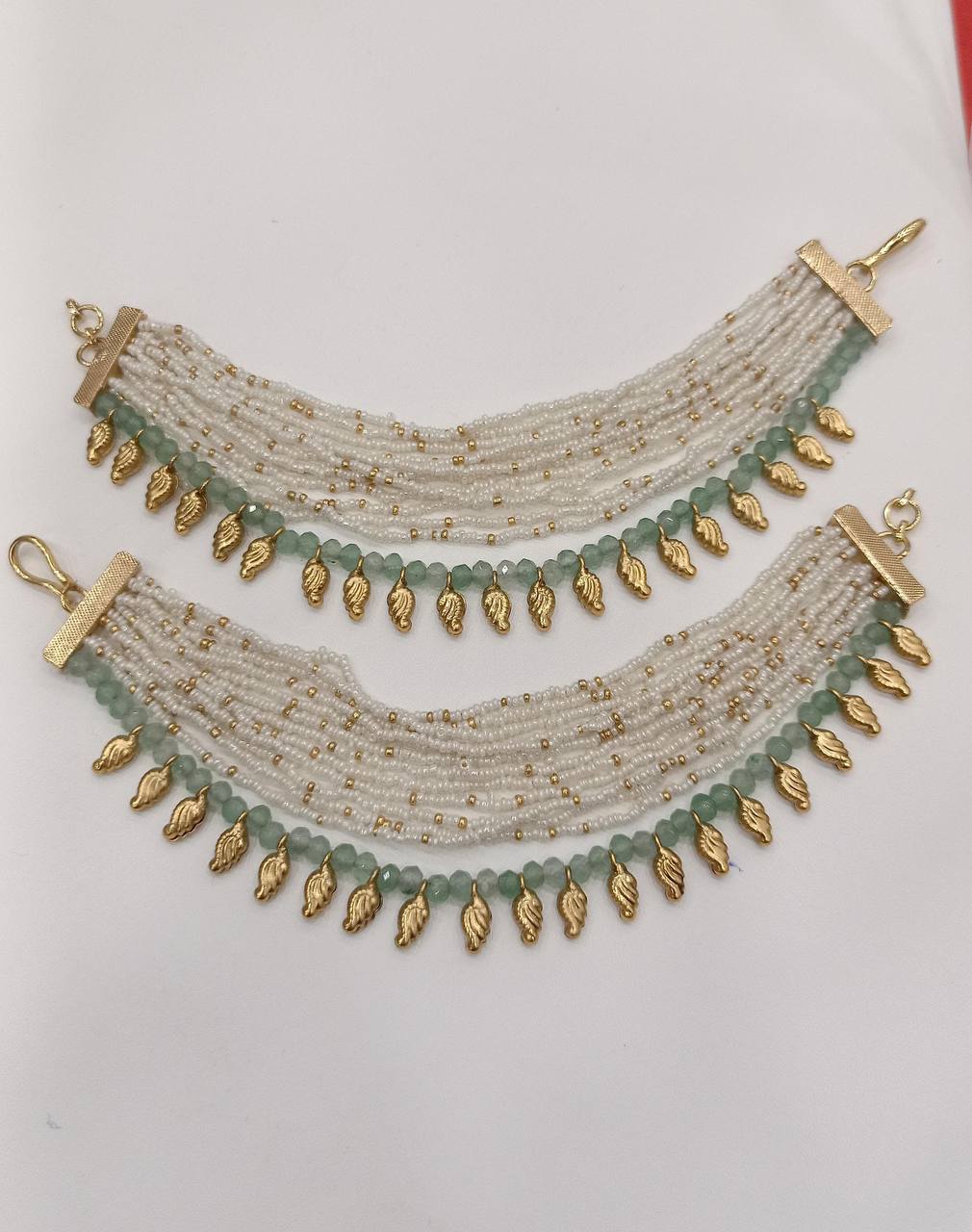 White Pearl Matilu in Kundan - MT0044