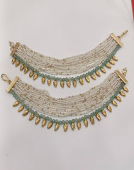 White Pearl Matilu in Kundan - MT0044