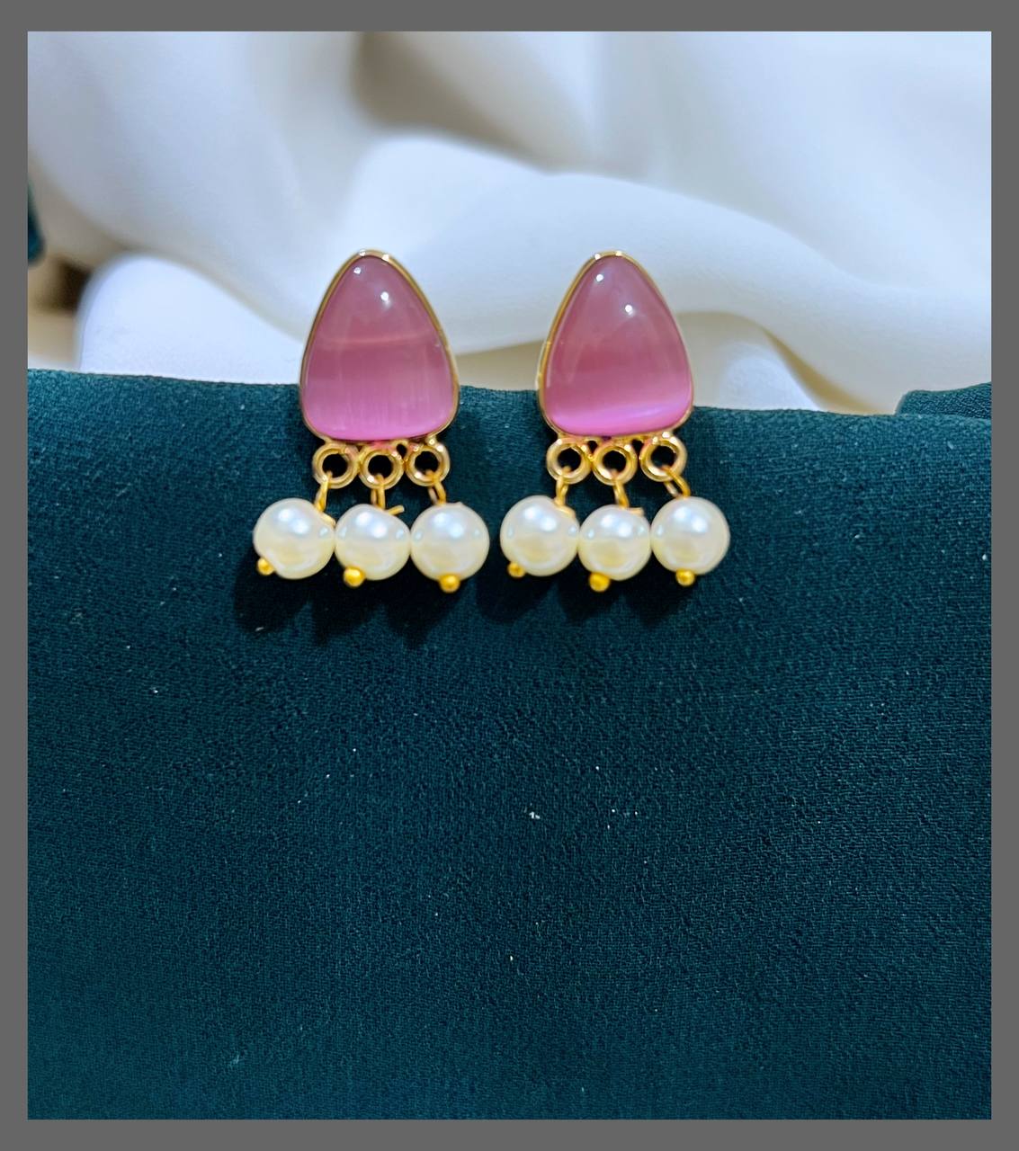 Stud Earring In Nakshi - NE00335