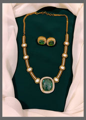 Antique Stone Necklace In Victorian - VN0096