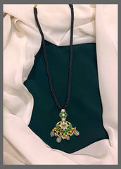 Black Dori With Chandali Pendent - BD0053