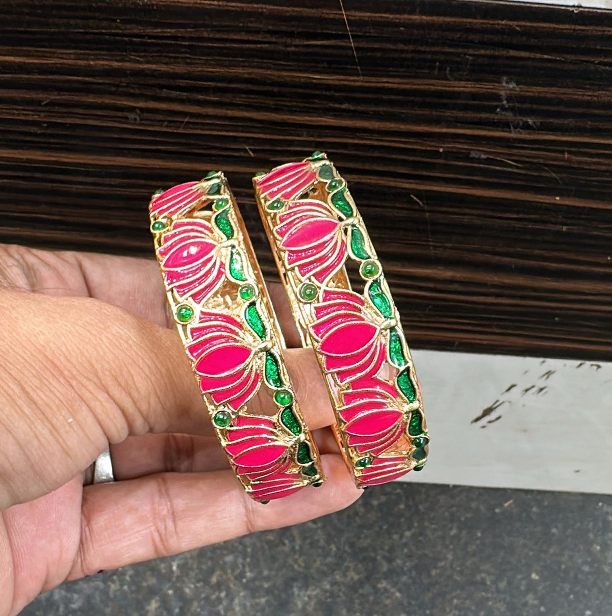 Beautiful Lotus Bangles - BG00130