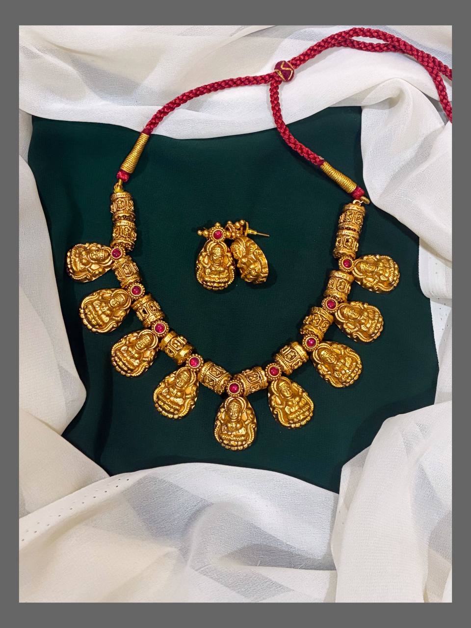 Lakshmi Necklace In Nakshi - NN00387