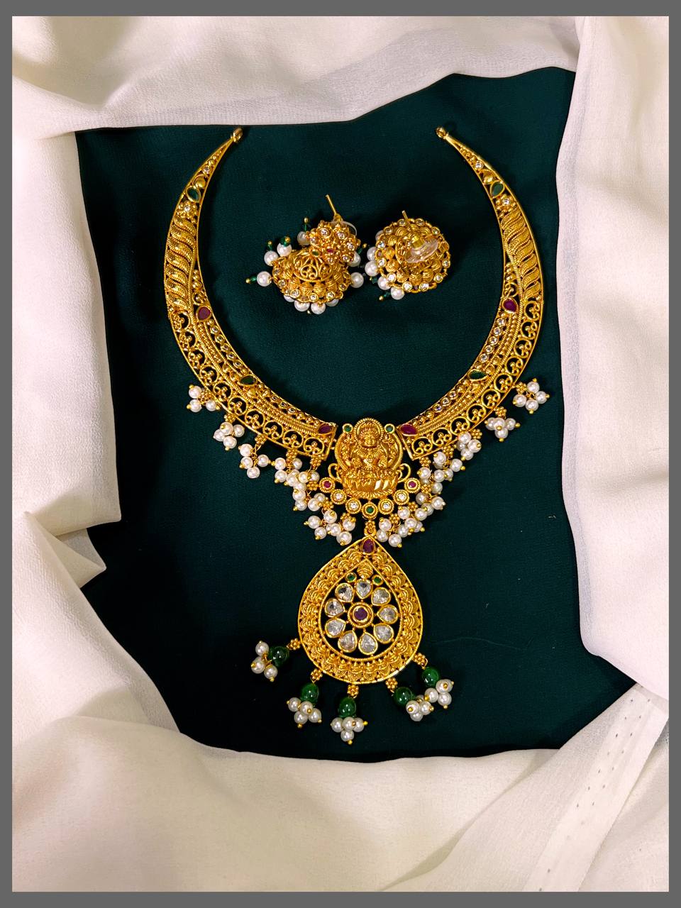 Lakshmi Choker In Nakshi Necklace - NN00417