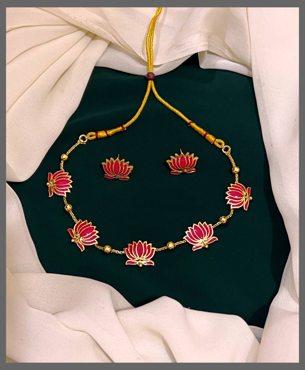 Lotus Choker in Nakshi - NN00426