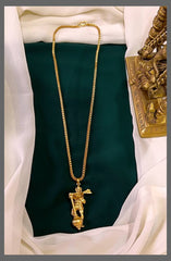 Lord Hanman Pendent With Chain In Nakshi - NN00433