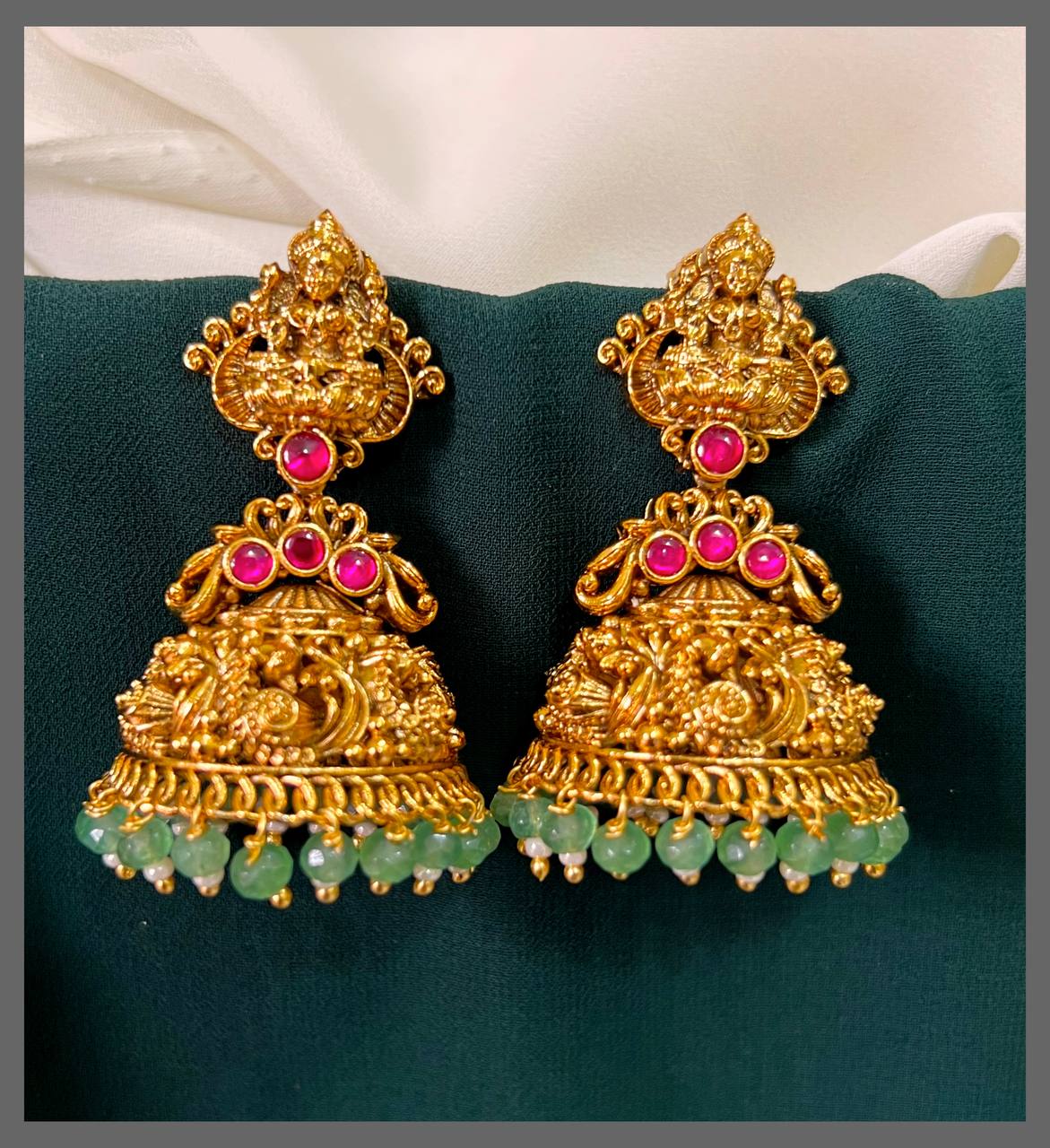 Big Lakshmi Jhumki in Nakshi - NE00464