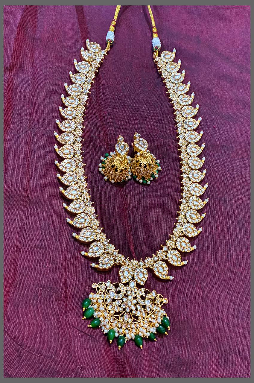 Beautiful Mango Haram With Pearl - NH00193