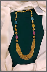 Multi Color Crystal Stone Chain Haram - PB00123