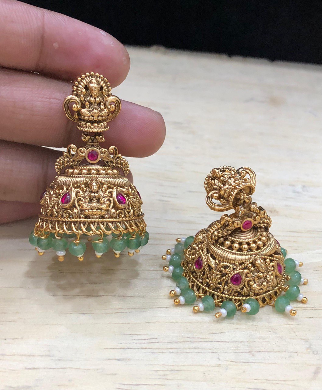 Lakshmi Jhumki In Nakshi - NE00492