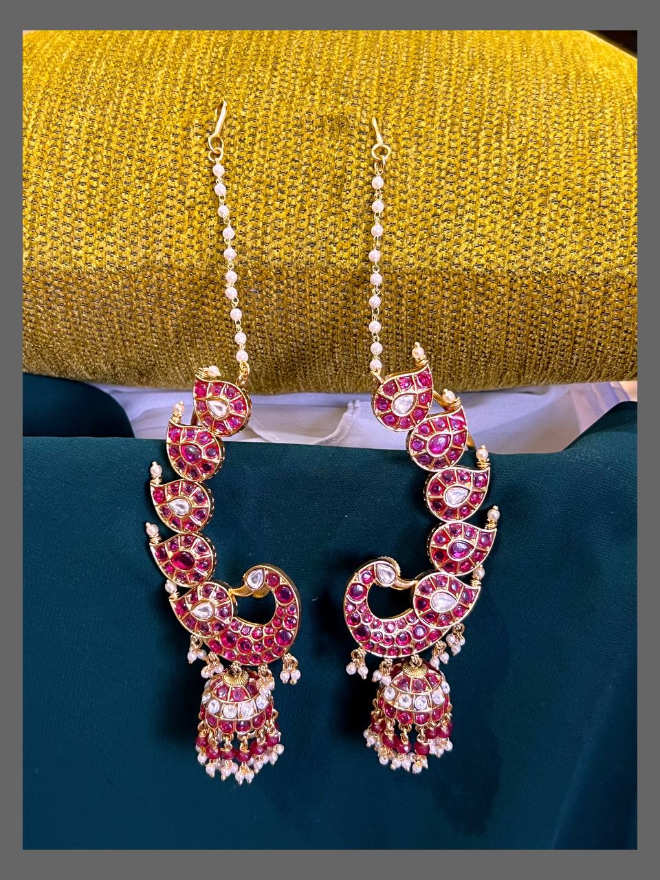 Earcuff Jhumki With Pearl Matilu - NE00498