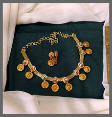 Ram Parivar Necklace In Nakshi - NN00460