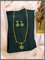 Emerald Necklace In Nakshi - NN00463