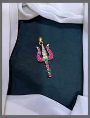 Trishul Kundan Pendant - KP00170