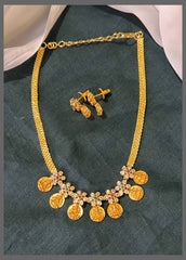 Flower and Kashu Necklace in Nakshi - NN00571