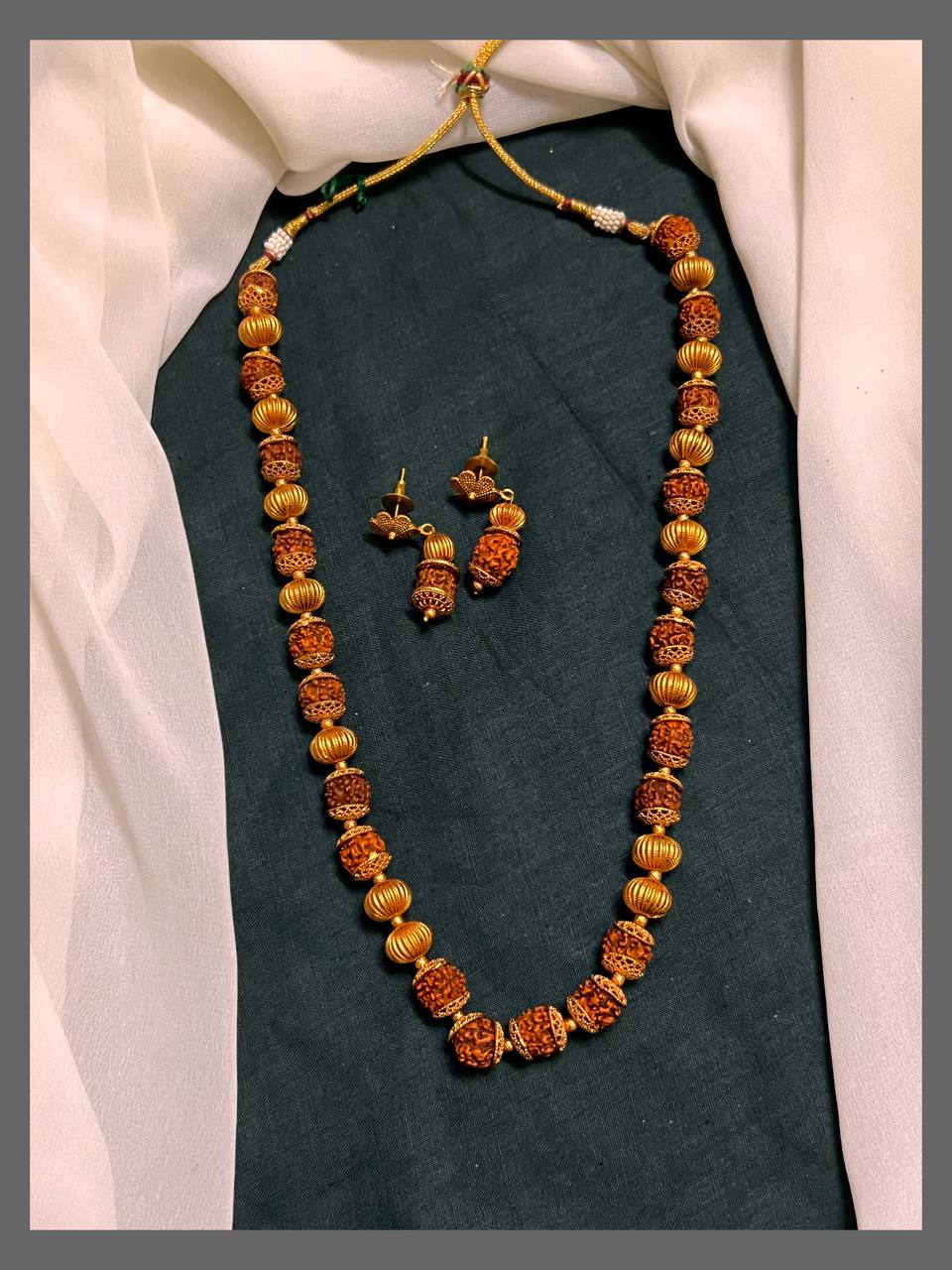 Antique Rudraksha Haram - PB00384