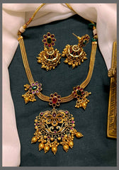 Beautiful Nanu Chain With Nakshi Pendant - NN00667