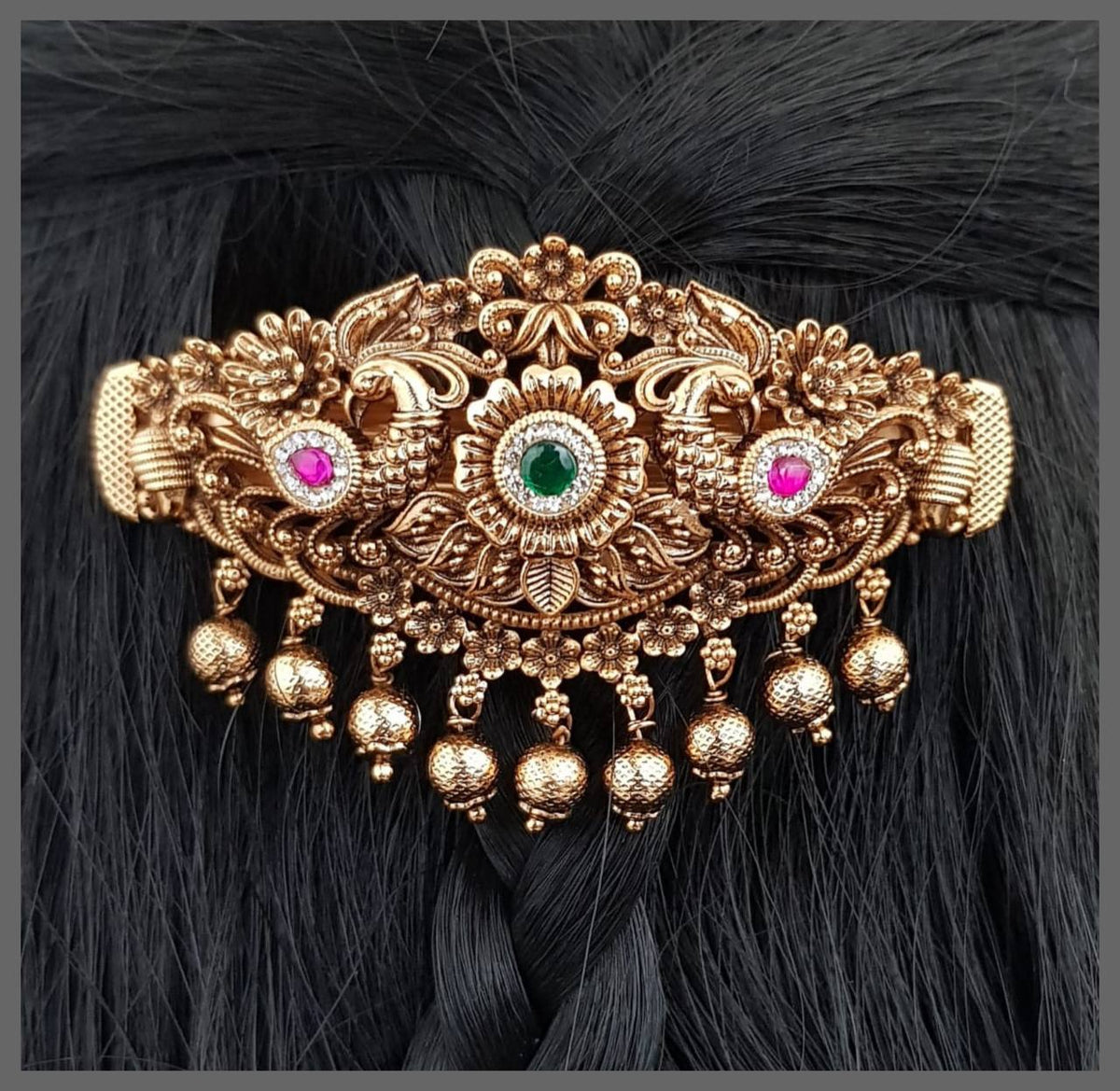 Rich Peacock Hair Clip - HA00164