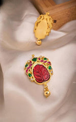 Peacock Kundan Pendent - KP00162