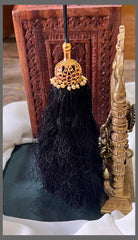 Ruby Flower Jada Kuchu in Nakshi  -  HA00184