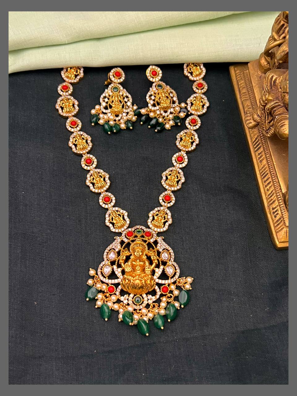 Beautiful Lakshmi Necklace In Nakshi - NN00802
