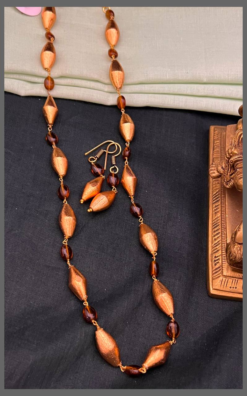 Beautiful Simple Gold Beads Haram - PB00545