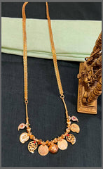 Traditional Hindu Thali with Mango Pendant Haram in Nakshi - NH00395