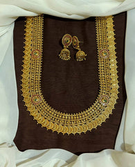 Bridal Grand Big KAasu Haram With Peacock Jhumki - NH00476