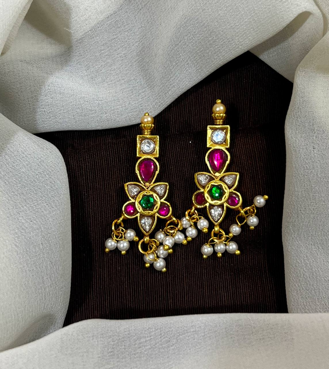 Multi Flower Bugadi in Kundan - BU0035