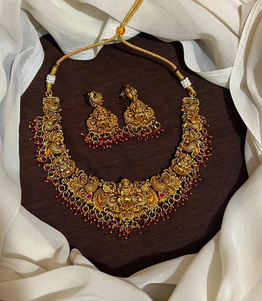 Nakshi Lakshmi Necklace in Gold Replica - NN00971
